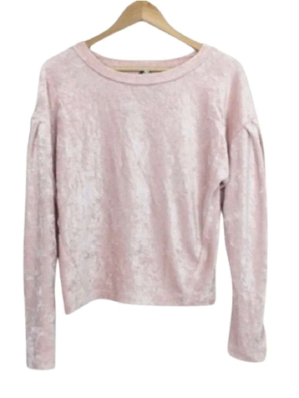 Free People We The Free Crushed Velvet Sweatshirt